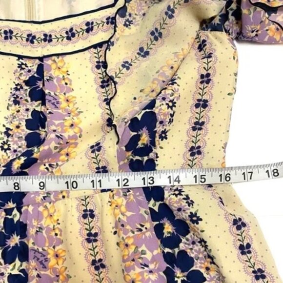 Dolly Girl by Anna Sui Floral Tiered Ruffle Mini Dress - Picture 8 of 10